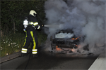 Melding 23.28 Prio 1 Brand Wegvervoer Personenauto Lutkepost Buitenpost